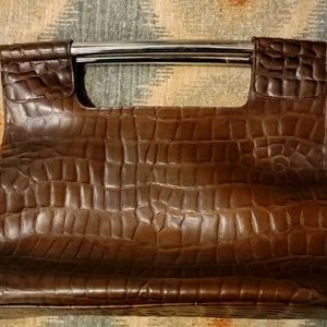 Stunning authentic custom crocodile handbag.
